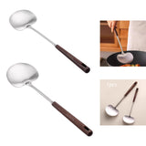 Maxbell Stainless Steel Wok Spatula Easy to Clean Cooking Utensil for Kitchen Frying 35cmx10.7cm