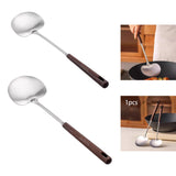 Maxbell Stainless Steel Wok Spatula Easy to Clean Cooking Utensil for Kitchen Frying 35cmx10.7cm