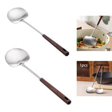 Maxbell Stainless Steel Wok Spatula Easy to Clean Cooking Utensil for Kitchen Frying 35cmx10.7cm