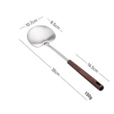 Maxbell Stainless Steel Wok Spatula Easy to Clean Cooking Utensil for Kitchen Frying 35cmx10.7cm