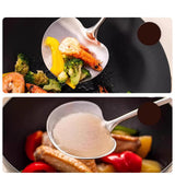 Maxbell Stainless Steel Wok Spatula Easy to Clean Cooking Utensil for Kitchen Frying 31.5cmx8.8cm