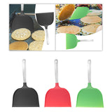 Maxbell Nylon Pancake Spatula Wide for Kitchen Utensil Electric Baking Pan Household Black