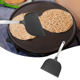 Maxbell Nylon Pancake Spatula Wide for Kitchen Utensil Electric Baking Pan Household Black