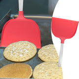 Maxbell Nylon Pancake Spatula Wide for Kitchen Utensil Electric Baking Pan Household Red