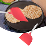 Maxbell Nylon Pancake Spatula Wide for Kitchen Utensil Electric Baking Pan Household Red