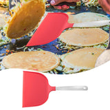 Maxbell Nylon Pancake Spatula Wide for Kitchen Utensil Electric Baking Pan Household Red