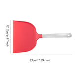 Maxbell Nylon Pancake Spatula Wide for Kitchen Utensil Electric Baking Pan Household Red