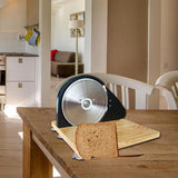 Maxbell Bread Slicer Adjustable Thickness Toast Cutting for Home Bakeries Commercial Black
