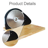 Maxbell Bread Slicer Adjustable Thickness Toast Cutting for Home Bakeries Commercial Black