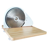 Maxbell Bread Slicer Adjustable Thickness Toast Cutting for Home Bakeries Commercial White