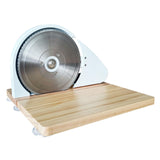 Maxbell Bread Slicer Adjustable Thickness Toast Cutting for Home Bakeries Commercial White