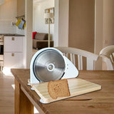 Maxbell Bread Slicer Adjustable Thickness Toast Cutting for Home Bakeries Commercial White