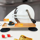 Maxbell Bread Slicer Adjustable Thickness Toast Cutting for Home Bakeries Commercial White