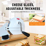Maxbell Bread Slicer Adjustable Thickness Toast Cutting for Home Bakeries Commercial White