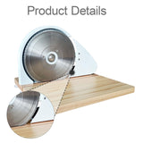 Maxbell Bread Slicer Adjustable Thickness Toast Cutting for Home Bakeries Commercial White