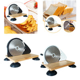 Bread Slicer Sturdy Manual Kitchen Bread Cutter for Commercial Bakeries Home Black
