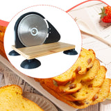 Bread Slicer Sturdy Manual Kitchen Bread Cutter for Commercial Bakeries Home Black