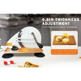 Bread Slicer Sturdy Manual Kitchen Bread Cutter for Commercial Bakeries Home White