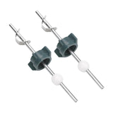 Maxbell 2Pcs Sink Drain Lift Rod Drain Stopper Assembly for Home Hotel Vanity Vessel without raw tape