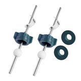 Maxbell 2Pcs Sink Drain Lift Rod Drain Stopper Assembly for Home Hotel Vanity Vessel with raw tape