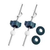 Maxbell 2Pcs Sink Drain Lift Rod Drain Stopper Assembly for Home Hotel Vanity Vessel with raw tape
