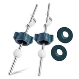 Maxbell 2Pcs Sink Drain Lift Rod Drain Stopper Assembly for Home Hotel Vanity Vessel with raw tape