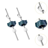 Maxbell 2Pcs Sink Drain Lift Rod Drain Stopper Assembly for Home Hotel Vanity Vessel with raw tape