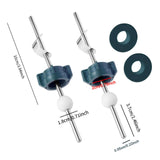 Maxbell 2Pcs Sink Drain Lift Rod Drain Stopper Assembly for Home Hotel Vanity Vessel with raw tape