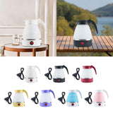 Maxbell Travel Folding Electric Kettle Fast Boiling Camping 600ml Electric Tea Maker White