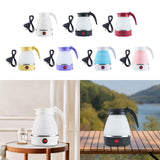 Maxbell Travel Folding Electric Kettle Fast Boiling Camping 600ml Electric Tea Maker White