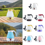 Maxbell Travel Folding Electric Kettle Fast Boiling Camping 600ml Electric Tea Maker White