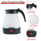 Maxbell Travel Folding Electric Kettle Fast Boiling Camping 600ml Electric Tea Maker black