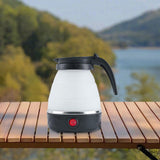 Maxbell Travel Folding Electric Kettle Fast Boiling Camping 600ml Electric Tea Maker black
