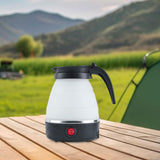 Maxbell Travel Folding Electric Kettle Fast Boiling Camping 600ml Electric Tea Maker black