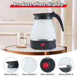 Maxbell Travel Folding Electric Kettle Fast Boiling Camping 600ml Electric Tea Maker black