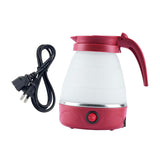 Maxbell Travel Folding Electric Kettle Fast Boiling Camping 600ml Electric Tea Maker red