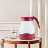 Maxbell Travel Folding Electric Kettle Fast Boiling Camping 600ml Electric Tea Maker red