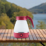 Maxbell Travel Folding Electric Kettle Fast Boiling Camping 600ml Electric Tea Maker red