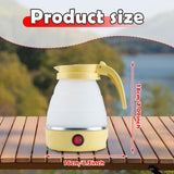 Maxbell Travel Folding Electric Kettle Fast Boiling Camping 600ml Electric Tea Maker yellow