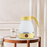 Maxbell Travel Folding Electric Kettle Fast Boiling Camping 600ml Electric Tea Maker yellow