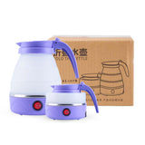 Maxbell Travel Folding Electric Kettle Fast Boiling Camping 600ml Electric Tea Maker violet