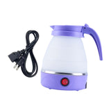 Maxbell Travel Folding Electric Kettle Fast Boiling Camping 600ml Electric Tea Maker violet
