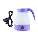 Maxbell Travel Folding Electric Kettle Fast Boiling Camping 600ml Electric Tea Maker violet