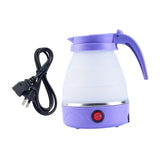 Maxbell Travel Folding Electric Kettle Fast Boiling Camping 600ml Electric Tea Maker violet