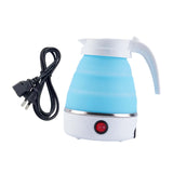 Maxbell Travel Folding Electric Kettle Fast Boiling Camping 600ml Electric Tea Maker blue