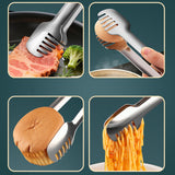 Maxbell Stainless Steel Serving Tongs Kitchen Tongs for Restaurant Serving Food Meat L