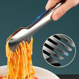 Maxbell Stainless Steel Serving Tongs Kitchen Tongs for Restaurant Serving Food Meat L