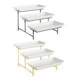 Maxbell 3 Tier Serving Stand Party Display Set for Entertaining Food Display Dessert Black