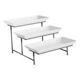 Maxbell 3 Tier Serving Stand Party Display Set for Entertaining Food Display Dessert Black