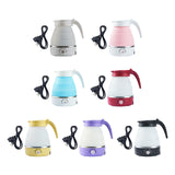 Maxbell Travel Folding Electric Kettle Adjustable Tea Pot for Brewing Coffee Camping White